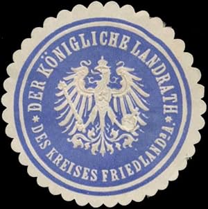 Seller image for Siegelmarke Der K. Landrath des Kreises Friedland a.A. for sale by Veikkos