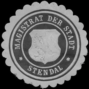 Bild des Verkufers fr Siegelmarke Magistrat der Stadt Stendal zum Verkauf von Veikkos