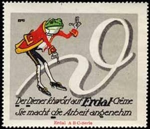 Seller image for Reklamemarke Erdal Frosch - Buchstabe D for sale by Veikkos
