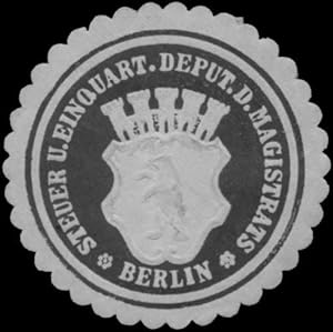Immagine del venditore per Siegelmarke Steuer und Einquart. Deput. des Magistrats venduto da Veikkos