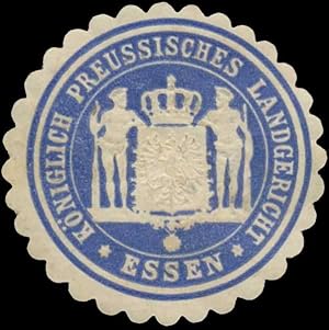 Bild des Verkufers fr Siegelmarke K.Pr. Landgericht Essen zum Verkauf von Veikkos