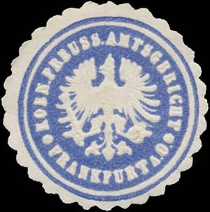 Bild des Verkufers fr Siegelmarke K.Pr. Amtsgericht Frankfurt/Oder zum Verkauf von Veikkos
