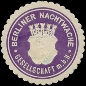 Image du vendeur pour Reklamemarke Berliner Nachtwache GmbH mis en vente par Veikkos
