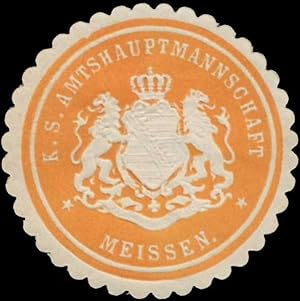 Immagine del venditore per Siegelmarke K.S. Amtshauptmannschaft Meissen venduto da Veikkos