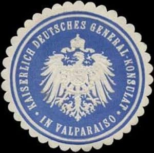 Bild des Verkufers fr Siegelmarke K. Deutsches General-Konsulat in Valparaiso zum Verkauf von Veikkos