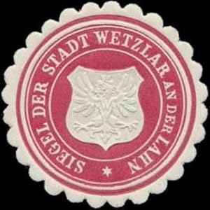Bild des Verkufers fr Siegelmarke Siegel der Stadt Wetzlar an der Lahn zum Verkauf von Veikkos