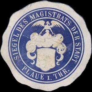 Immagine del venditore per Siegelmarke Siegel des Magistrats der Stadt Plaue in Thringen venduto da Veikkos