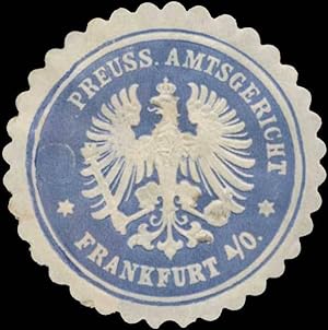 Bild des Verkufers fr Siegelmarke Pr. Amtsgericht Frankfurt/Oder zum Verkauf von Veikkos