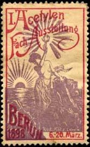 Seller image for Reklamemarke I. Acetylen Fach - Ausstellung for sale by Veikkos