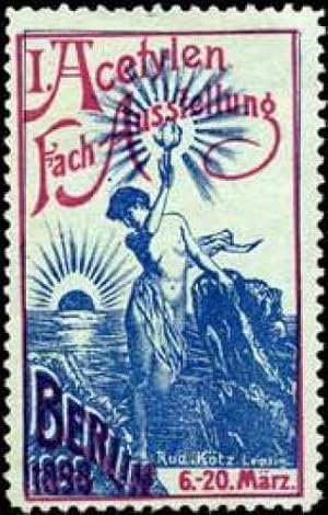 Seller image for Reklamemarke I. Acetylen Fach - Ausstellung for sale by Veikkos