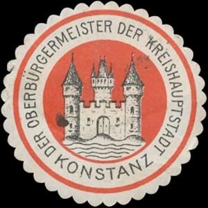 Immagine del venditore per Siegelmarke Der Oberbrgermeister der Kreishauptstadt Konstanz venduto da Veikkos