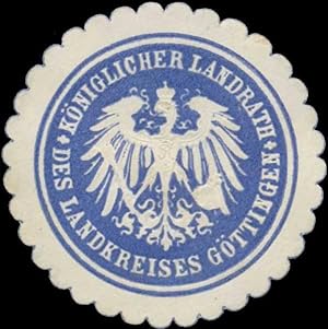 Seller image for Siegelmarke K. Landrath des Landkreises Gttingen for sale by Veikkos