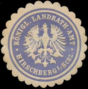 Bild des Verkufers fr Siegelmarke K. Landrath-Amt Hirschberg/Schlesien zum Verkauf von Veikkos