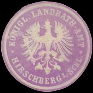 Bild des Verkufers fr Siegelmarke K. Landraths-Amt Hirschberg/Schlesien zum Verkauf von Veikkos