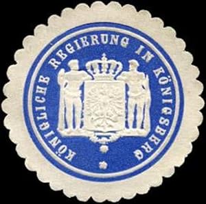 Bild des Verkufers fr Siegelmarke Knigliche Regierung in Knigsberg/Preuen zum Verkauf von Veikkos