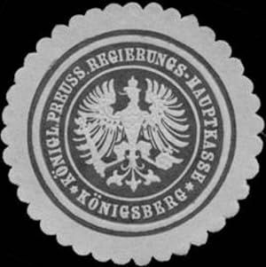 Bild des Verkufers fr Siegelmarke K.Pr. Regierungs-Hauptkasse Knigsberg/Preuen zum Verkauf von Veikkos