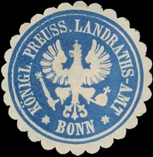 Seller image for Siegelmarke K.Pr. Landrahts-Amt Bonn for sale by Veikkos