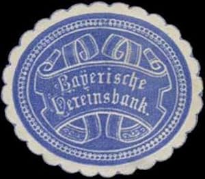 Bild des Verkufers fr Reklamemarke Bayerische Vereinsbank zum Verkauf von Veikkos