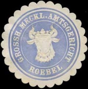 Imagen del vendedor de Siegelmarke Gr. Meckl. Amtsgericht Roebel a la venta por Veikkos