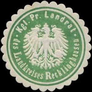 Seller image for Siegelmarke K. Pr. Landrat des Landkreises Recklinghausen for sale by Veikkos