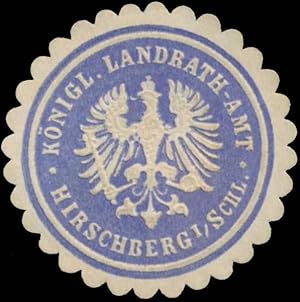 Bild des Verkufers fr Siegelmarke K. Landrath-Amt Hirschberg/Schlesien zum Verkauf von Veikkos