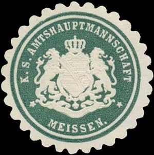 Immagine del venditore per Siegelmarke K.S. Amtshauptmannschaft Meissen venduto da Veikkos