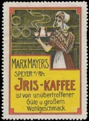 Bild des Verkufers fr Reklamemarke Iris-Kaffee zum Verkauf von Veikkos