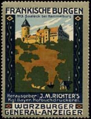 Seller image for Reklamemarke Saaleck bei Hammelburg for sale by Veikkos