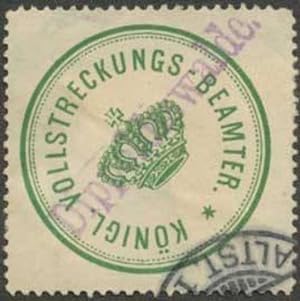 Bild des Verkufers fr Siegelmarke K. Vollstreckungs-Beamter Dippoldiswalde zum Verkauf von Veikkos