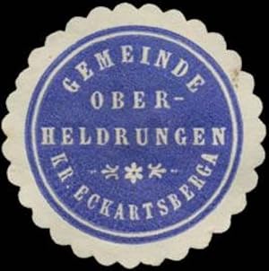 Seller image for Siegelmarke Gemeinde Oberheldrungen Kreis Eckartsberga for sale by Veikkos