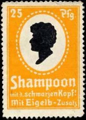 Seller image for Reklamemarke Shampoon mit dem schwarzen Kopf! for sale by Veikkos