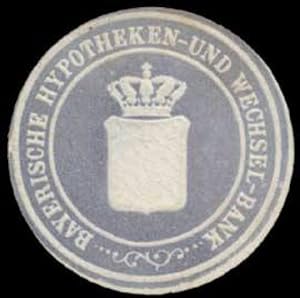 Bild des Verkufers fr Reklamemarke Bayerische Hypotheken- und Wechsel-Bank zum Verkauf von Veikkos