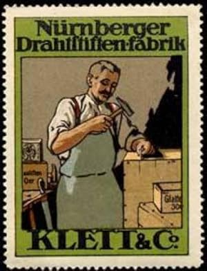 Seller image for Reklamemarke Nrnberger Drahtstiften-Fabrik for sale by Veikkos