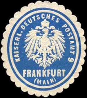 Image du vendeur pour Siegelmarke Kaiserlich Deutsches Postamt 9 - Frankfurt (Main) mis en vente par Veikkos