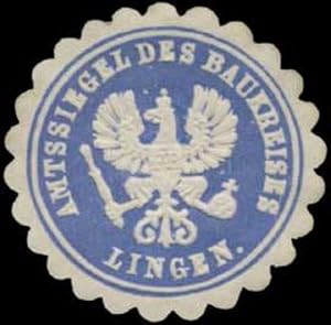 Seller image for Siegelmarke Amtssiegel des Baukreises Lingen for sale by Veikkos