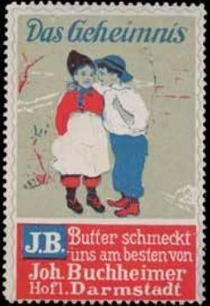 Seller image for Reklamemarke Das Butter Geheimnis for sale by Veikkos