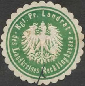 Seller image for Siegelmarke K.Pr. Landrat des Landkreises Recklinghausen for sale by Veikkos