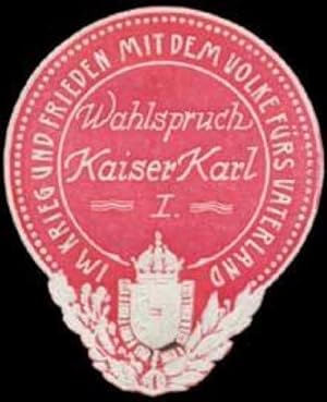 Image du vendeur pour Reklamemarke Im Krieg und Frieden mit dem Volk frs Vaterland mis en vente par Veikkos