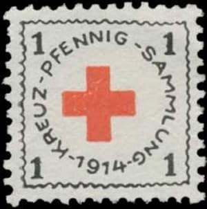 Seller image for Reklamemarke Rotes Kreuz Pfennig-Sammlung for sale by Veikkos