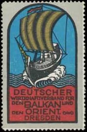 Imagen del vendedor de Reklamemarke Deutscher Wirtschaftsverband fr den Balkan und den Orient a la venta por Veikkos