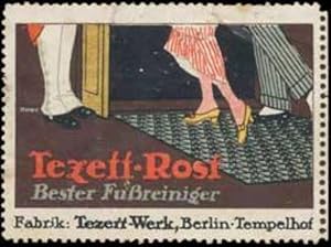 Seller image for Reklamemarke Tezett-Rost Fuabtreter for sale by Veikkos