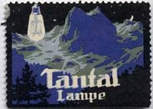 Bild des Verkufers fr Reklamemarke Tantal Lampe zum Verkauf von Veikkos