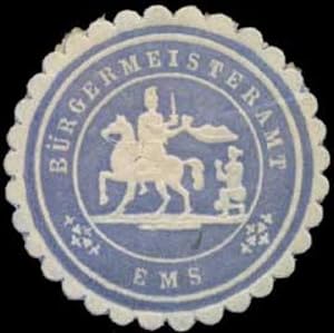 Image du vendeur pour Siegelmarke Brgermeisteramt Ems mis en vente par Veikkos