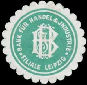 Seller image for Siegelmarke Bank fr Handel & Industrie for sale by Veikkos