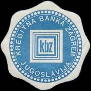 Imagen del vendedor de Reklamemarke Kredit Bank Jugoslawien a la venta por Veikkos