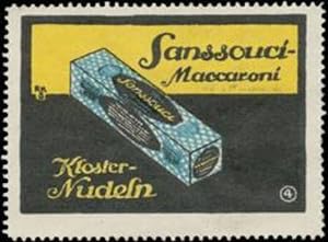 Imagen del vendedor de Reklamemarke Sanssouci Maccaroni a la venta por Veikkos