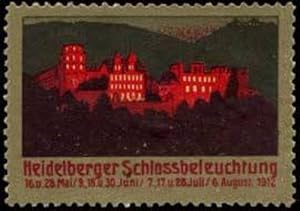 Image du vendeur pour Reklamemarke Heidelberger Schlossbeleuchtung mis en vente par Veikkos