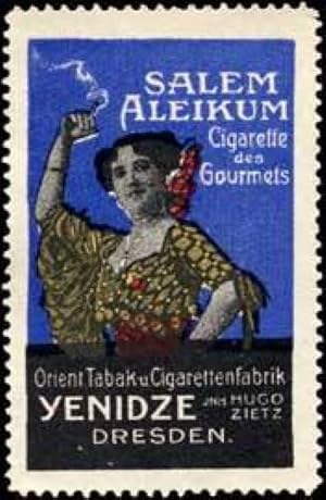 Image du vendeur pour Reklamemarke Salem Aleikum Cigarette des Gourmets mis en vente par Veikkos