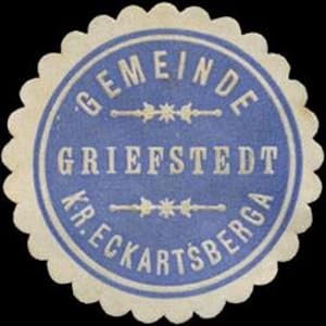 Seller image for Siegelmarke Gemeinde Griefstedt Kreis Eckartsberga for sale by Veikkos