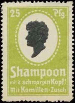 Seller image for Reklamemarke Shampoon mit dem schwarzen Kopf for sale by Veikkos